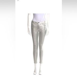 RtA coated silver jeans. Stretchy.